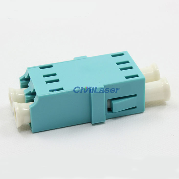 Multimode Double Core Plastic LC Fiber Optic Adapter